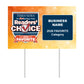Double-Sided Yard Sign w/ Stake
