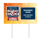 Double-Sided Yard Sign w/ Stake
